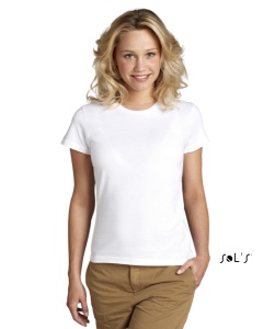 T-Shirt femme col rond 160 grs Sol�s - Bi-Ethic T - 11968 publicitaire