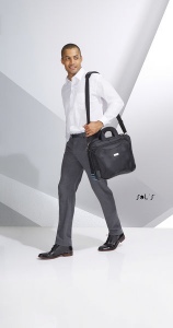 Sac ordinateur � coque rigide polyester 1680D Sol�s - Ultimate - 73903 publicitaire
