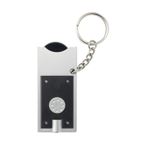 Porte-cl�s torche LED jeton  Denver publicitaire