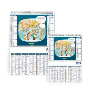 2EN1 - HUMOUR 2026 - SMALL 330 x 470 mm - MARQUAGE QUADRI