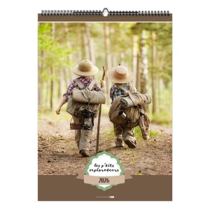 LES P'TITS EXPLORATEURS 2026 - 6 FEUILLETS - RELIURE BAGUETTE - MARQUAGE 1 COULEUR