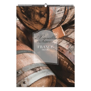 DE VIGNOBLES EN CHÂTEAUX 2026 - 7 FEUILLETS - RELIURE BAGUETTE - MARQUAGE QUADRI - PAGE DE GARDE REPIQUÉE