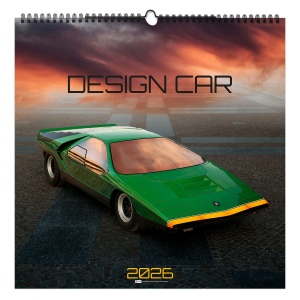 DESIGN CAR 2026 - SMALL 330 x 330 mm - MARQUAGE QUADRI - PAGE DE GARDE REPIQUÉE - RELIURE SPIRALE