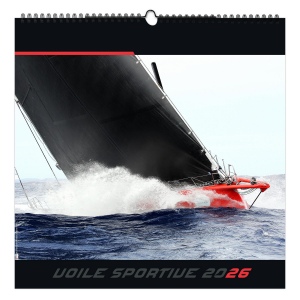 VOILE SPORTIVE 2026 - SMALL 330 x 330 mm - MARQUAGE QUADRI - PAGE DE GARDE REPIQUÉE - RELIURE SPIRALE