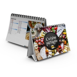 CHEVALET STANDARD 13F - CONVIVIAL 2026 - QUADRI - AVEC PLAQUE FEUILLETS REPOSITIONNABLES