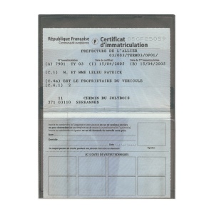 Porte-carte grise Européen