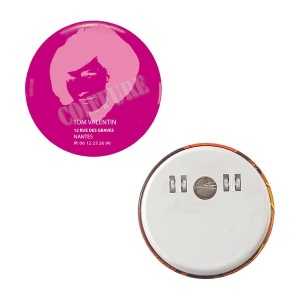 Clip badge magnet Button