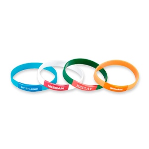 Bracelet silicone plaque alu