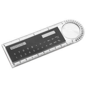 Calculatrice solaire avec règle