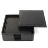 Set de Sous verre carré en cuir Nappa Sandringham