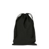 Pochon coton noir S 15x20