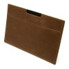 PORTE CARTE GRISE & DOCUMENTS EN CUIR VERITABLE MARRON FONCE
