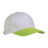 Casquette en polyester, 5 panneaux, fermeture velcro