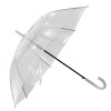 Parapluie automatique avec cadre en métal et poignée en plastique incurvée
