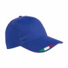 Casquette en coton, 5 panneaux avec broderie tricolore