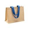 Tote bag en toile de jute, anses longues et soufflet