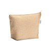Beauty case en coton recyclé, avec soufflet à la base et avec fermeture éclair, 280 g/m2