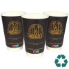 Gobelet en papier recyclable à double paroi - Couleur (16oz/455ml)
