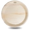 Très grande assiette ronde à feuilles de palmier (30 cm)