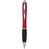 Stylo bille en plastique recyclé RCS avec corps coloré et grip noir (encre noire) Nash