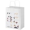 Sac en papier Kraft 80 à 90 g/m2 avec poignées torsadées 25 x 15 x 32 cm
