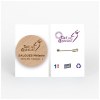 Badge Tourond broche taille L gravé avec carte