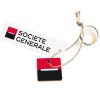 Porte-clés Sésame carré imprimé avec anneau, lien et carte