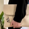Pochette Ordinateur 17 pouces en feutrine, marquage quadrichromique DTF