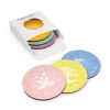 Lot de 6 sous-verres Kupof ronds imprimés