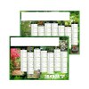JARDINS 2027 - MICRO 210 X 155 MM - LEGER - SANS TROU - MARQUAGE QUADRI R/V DIFFÉRENTS