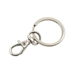 PORTE CLES MOUSQUETON METAL