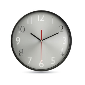 RONDO - Horloge murale fond argent