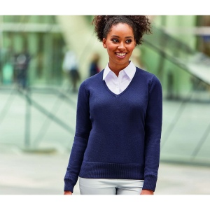 Pull Col V Femme