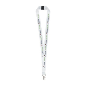 Cordon tour de cou blanc (+Quadri sublimation QS11)