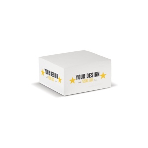 Cube papier blanc 10x10x5cm