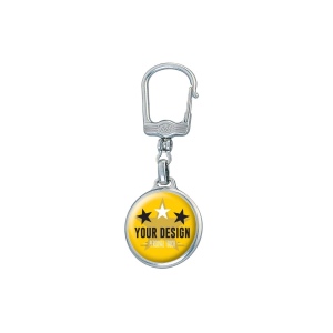 Porte-clés métal rond