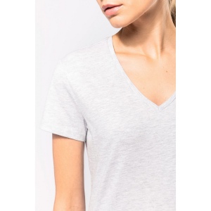 T-shirt col V manches courtes femme