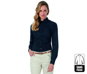 Chemise coton twill femme