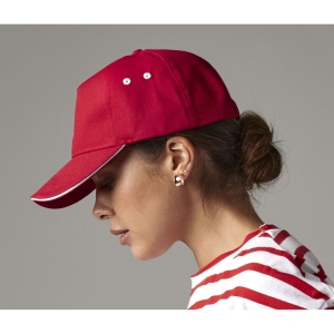 Casquette 5 panneaux bicolore