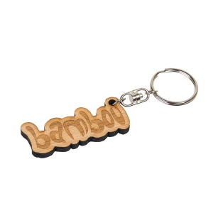 Porte-cles bambou std <24cm² (+Gravure laser LA21)