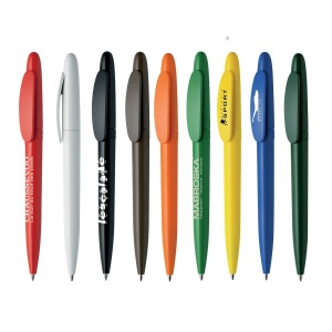 Stylo-bille avec corps et clip de couleur mate