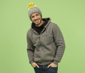 Sweat capuche zippé doublé polaire sherpa
