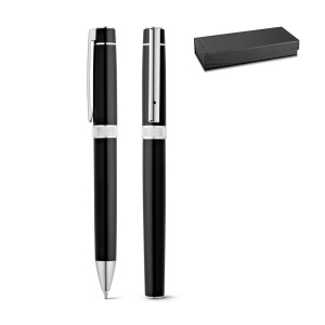 DOURO. Set de roller et stylo en métal avec clip