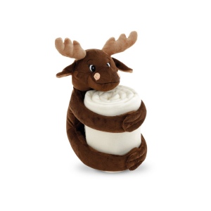 MOOSE. Couverture en polaire avec peluche (180 g/m²)
