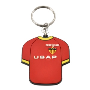 Porte-clés pvc souple 2d 2 faces - 70 mm