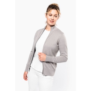 Cardigan zippé femme