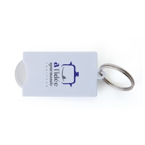Porte-cles jeton plastique (+Tampographie TA31)