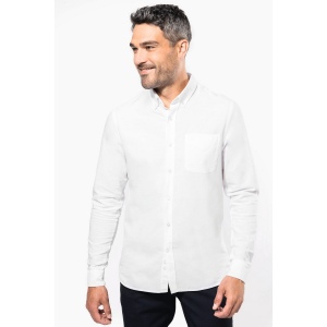 Chemise Oxford lavée manches longues