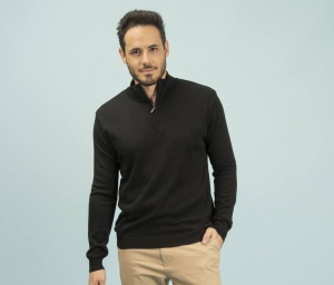 Pull col zippé