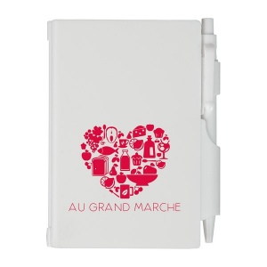 Carnet a7 f.adhesif avec stylo (+Tampographie TA31)